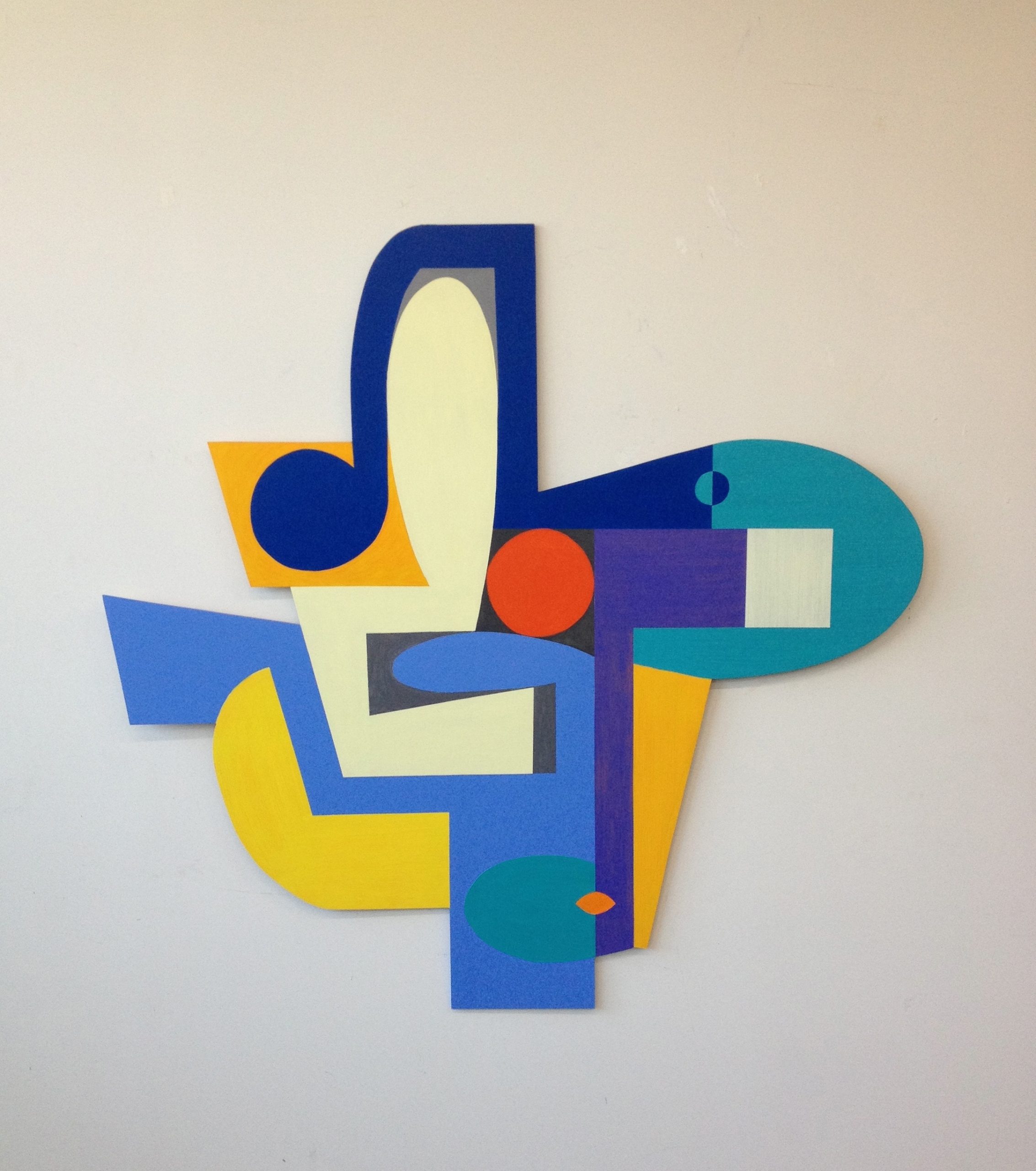 Shaped Paintings For Commercial Lobby