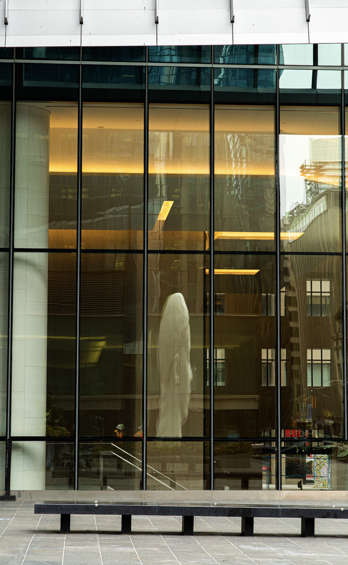 Jaume Plensa’s Sculpture ‘Dreaming’ in Toronto’s Financial District Canada