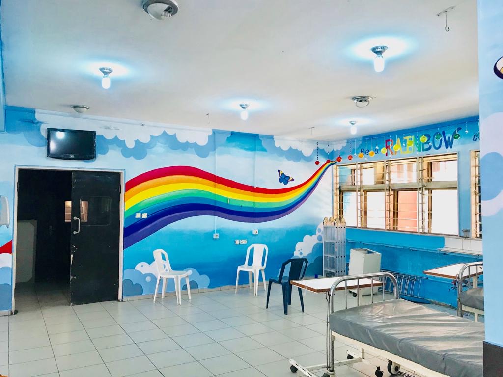 Rainbows in the Clouds- Lagos University Teaching Hospital Pediatric Mural