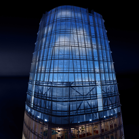 Salesforce Tower – Jim Campbell, Day to Night