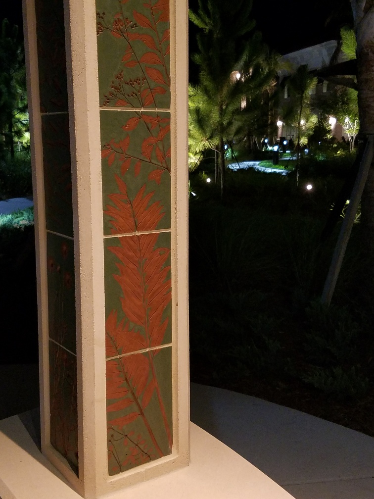 “Shades of Green” functional public art for HarborChase of Palm Beach Gardens