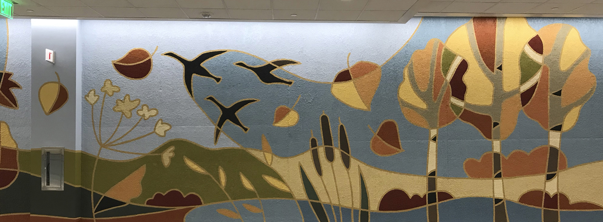 Salt Lake City International Airport Mid-concourse Tunnel Murals