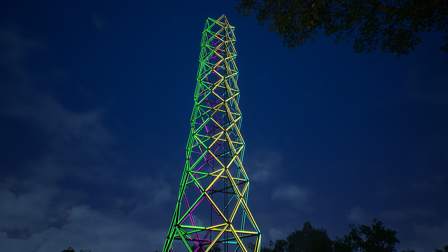 Double spiral Light Tower