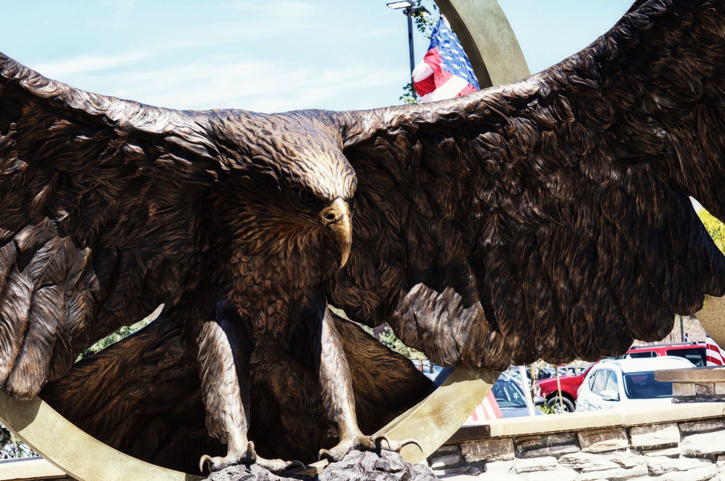 Majestic – 13-foot eagle for Mountain View Village