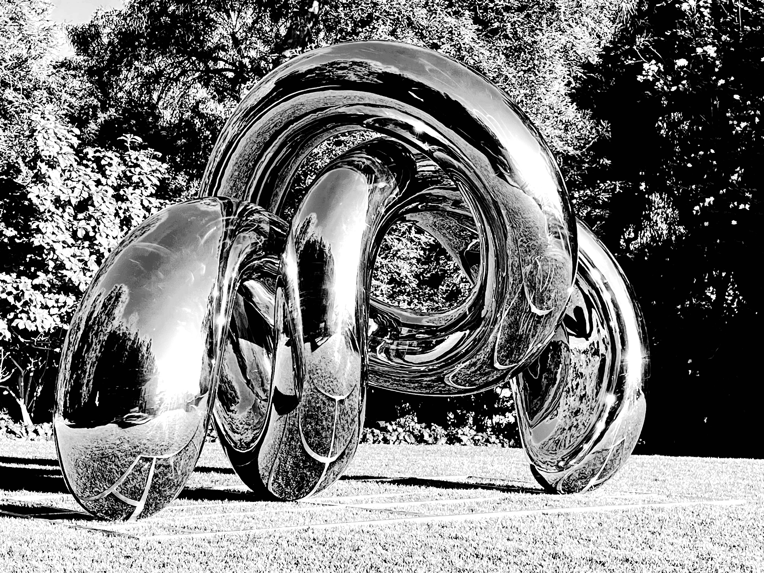 Mirror Polished Stainless Steel Outdoor Sculpture-Crab