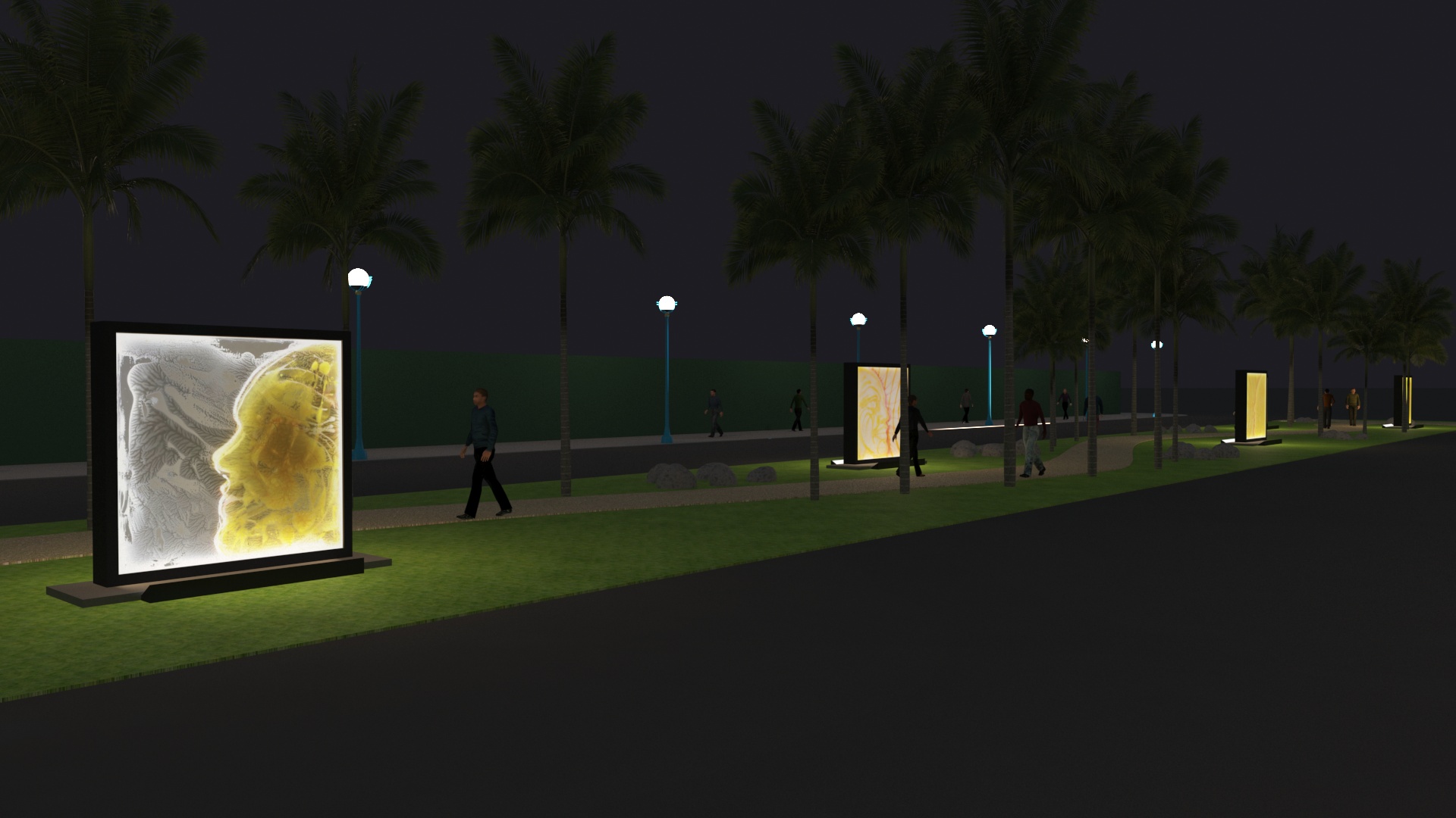 Proposed West Hollywood Luminous Public Art Exhibition Project