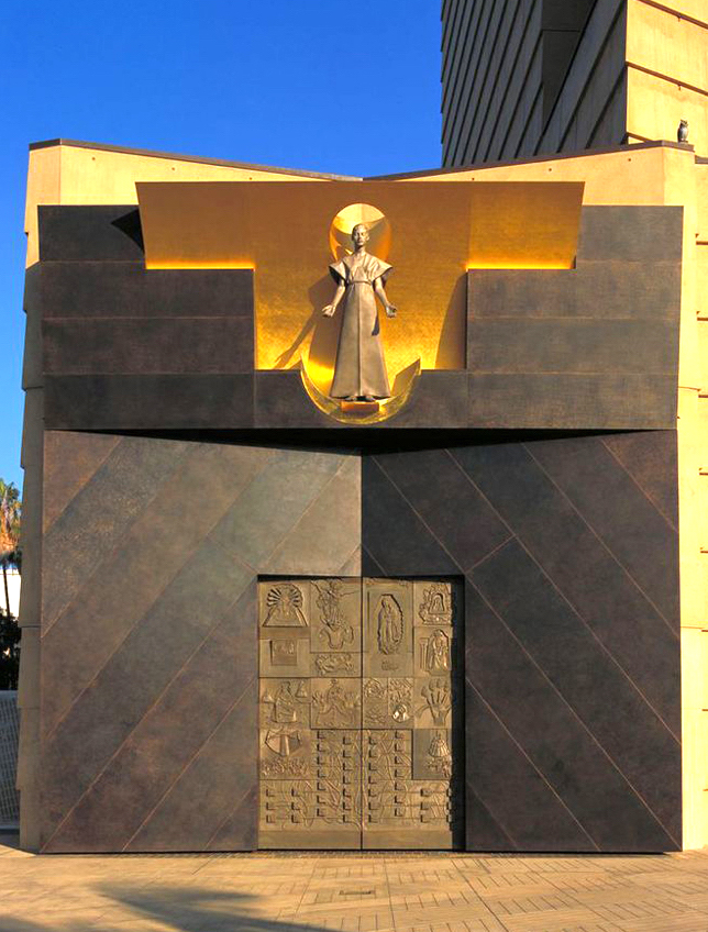 The Great Bronze Doors of the Cathedral of Our Lady of the Angels