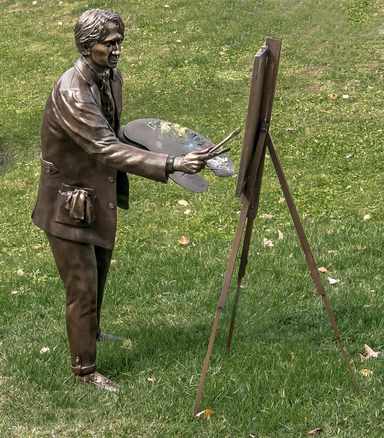 Bronze Sculpture- Elliott Daingerfield en plein air