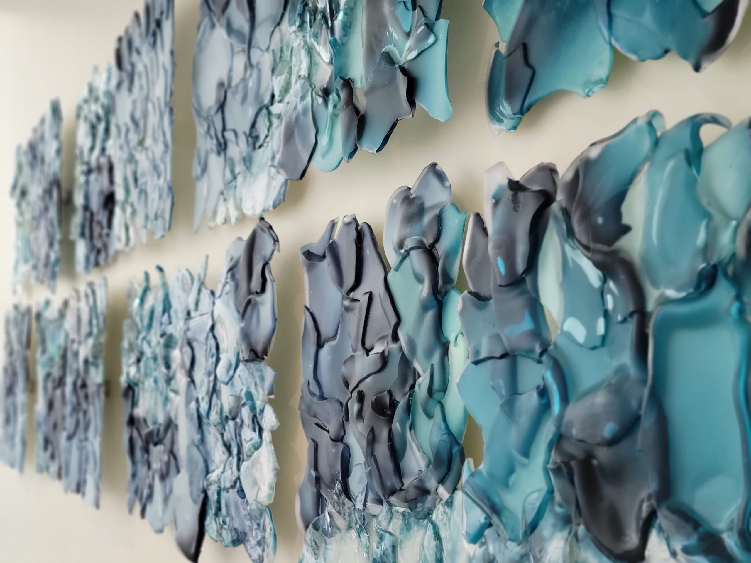Oceana Glass wall sculpture