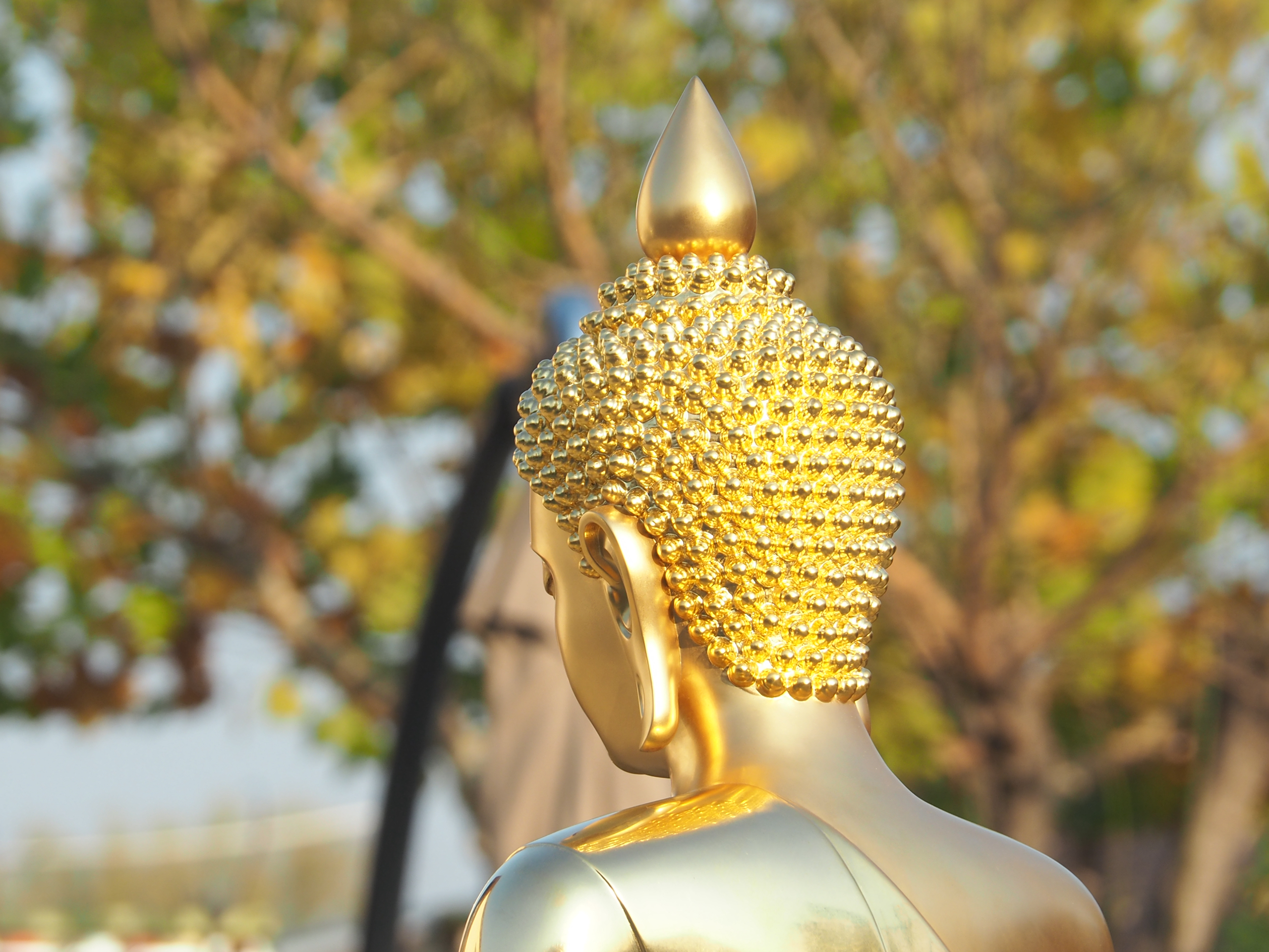 Gold Leaf Bronze Buddha Statue