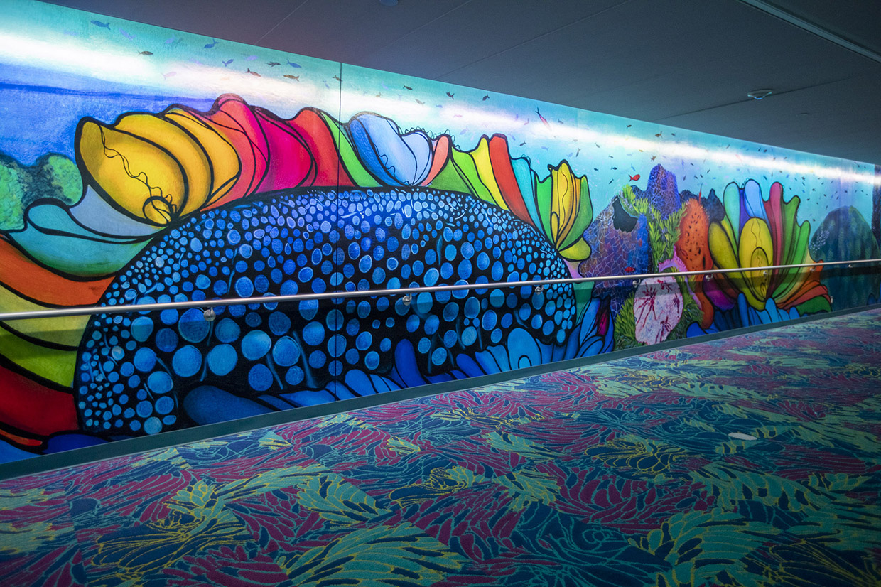 The Aquarius Art tunnel
