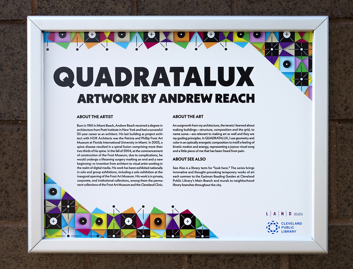 QUADRATALUX – Cleveland Public Library Art Wall Installation