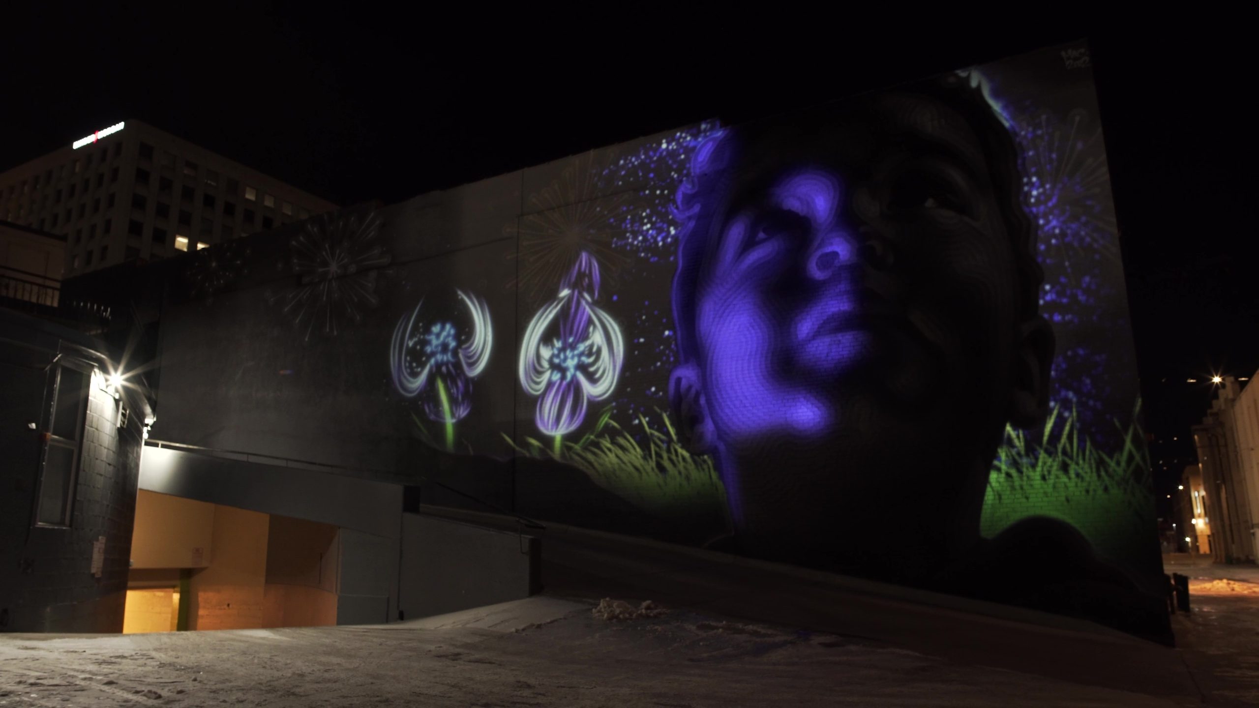 “Mountain Majesty” Projection Mapping Mural in Colorado Springs, USA