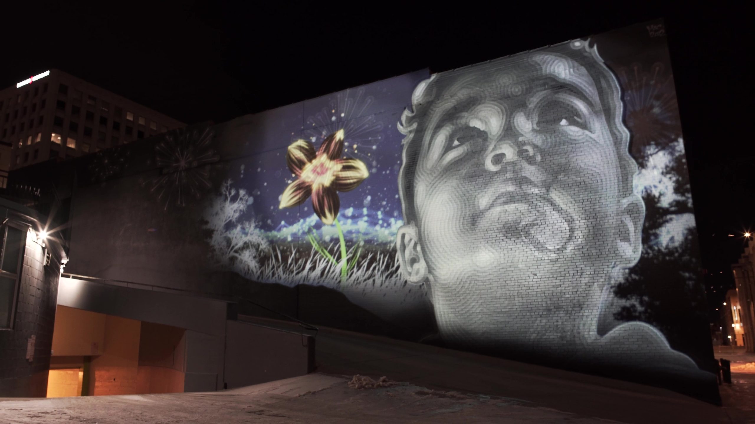 “Mountain Majesty” Projection Mapping Mural in Colorado Springs, USA
