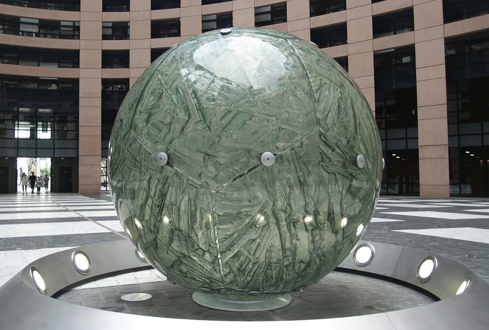 Glass Sphere “The United Earth” in the European Parliament Building