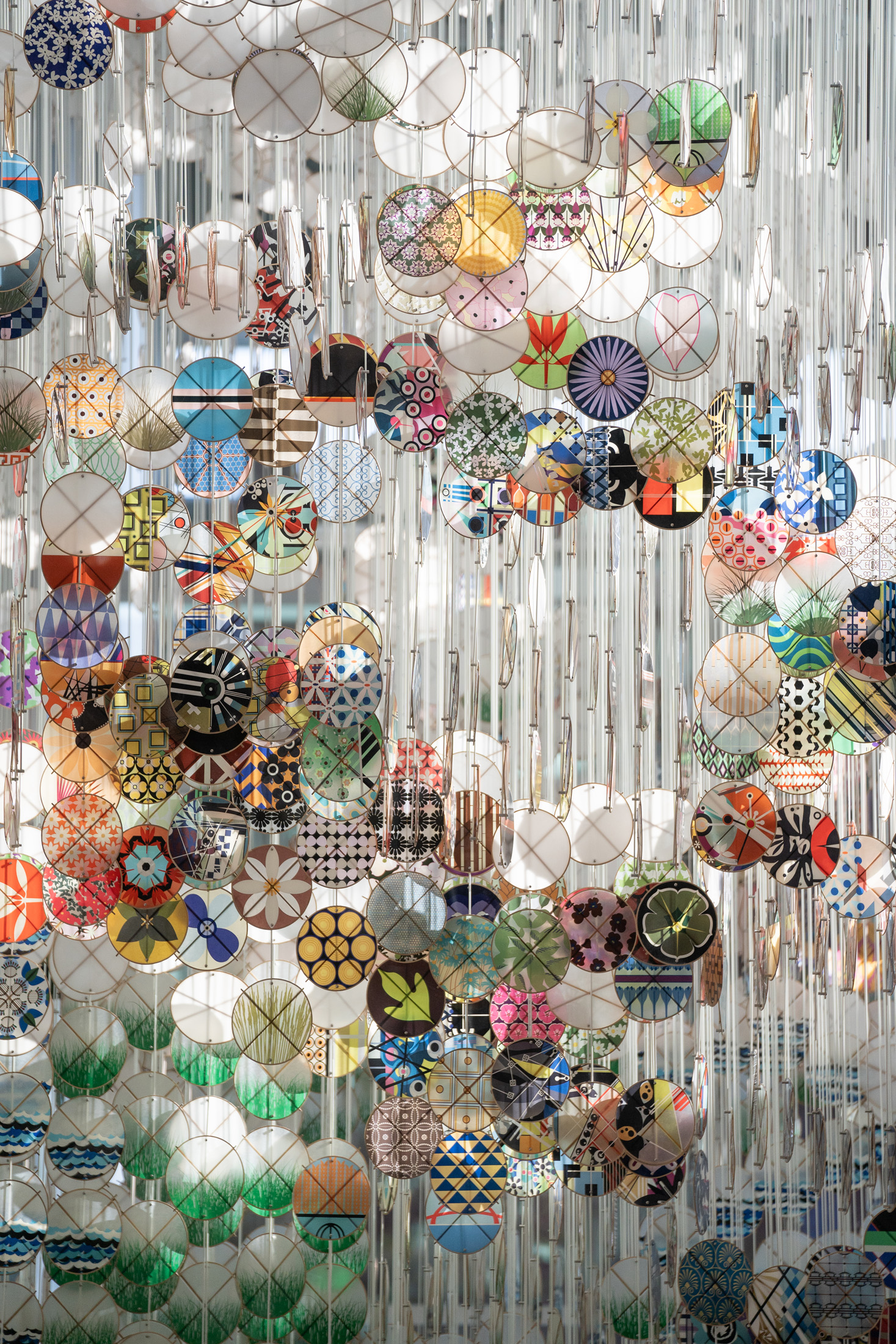 “The Unscalable Rampart of Time” 2022 – Jacob Hashimoto