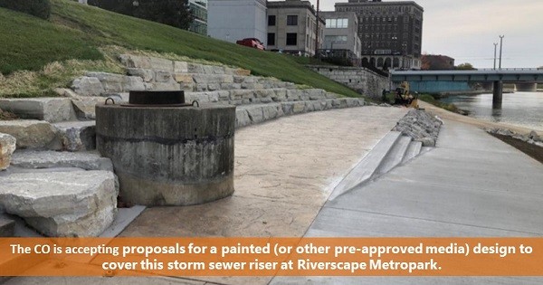 Dayton OH MetroParks RiverScape Sewer Riser