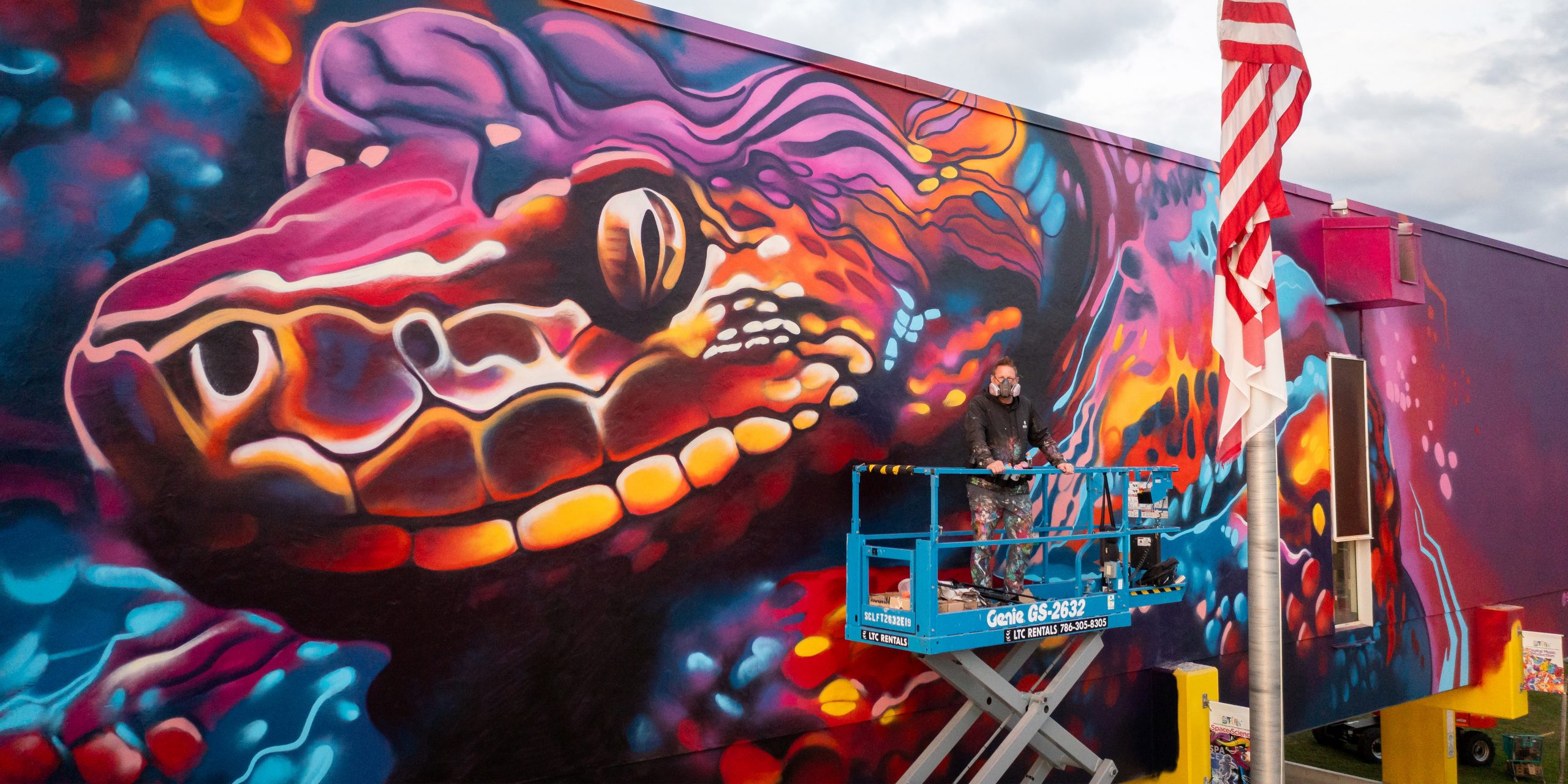 120-Foot Mural Unveiling School Spirit and Artistic Fusion in Miami