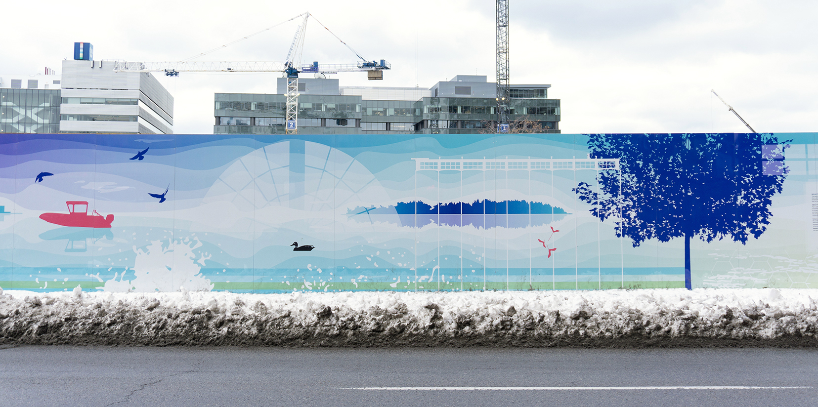 “Reflections” Lakeside Residences Construction Hoarding Mural