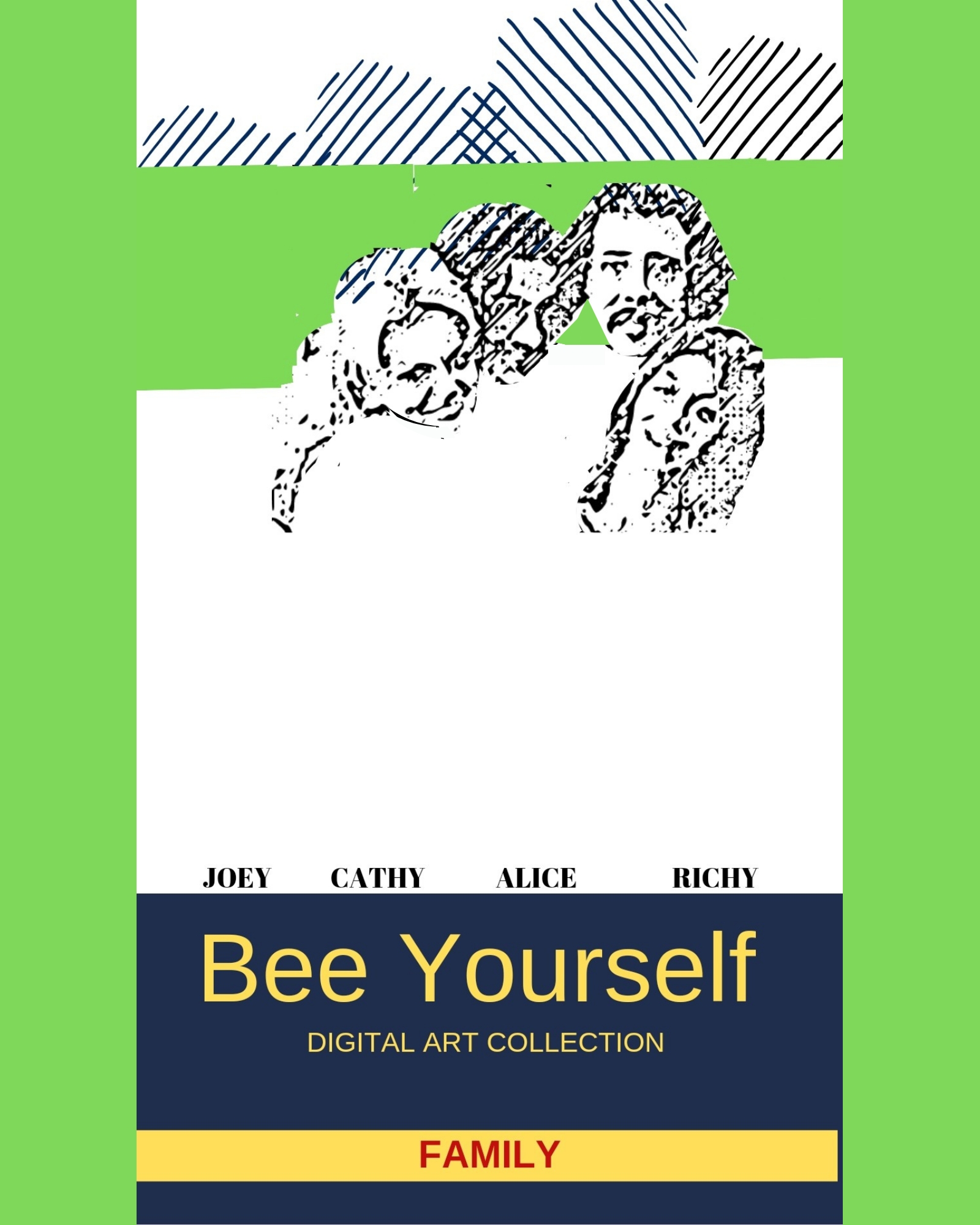 Bee Yourself Team Portraits – Installed on NYC Digital Billboards
